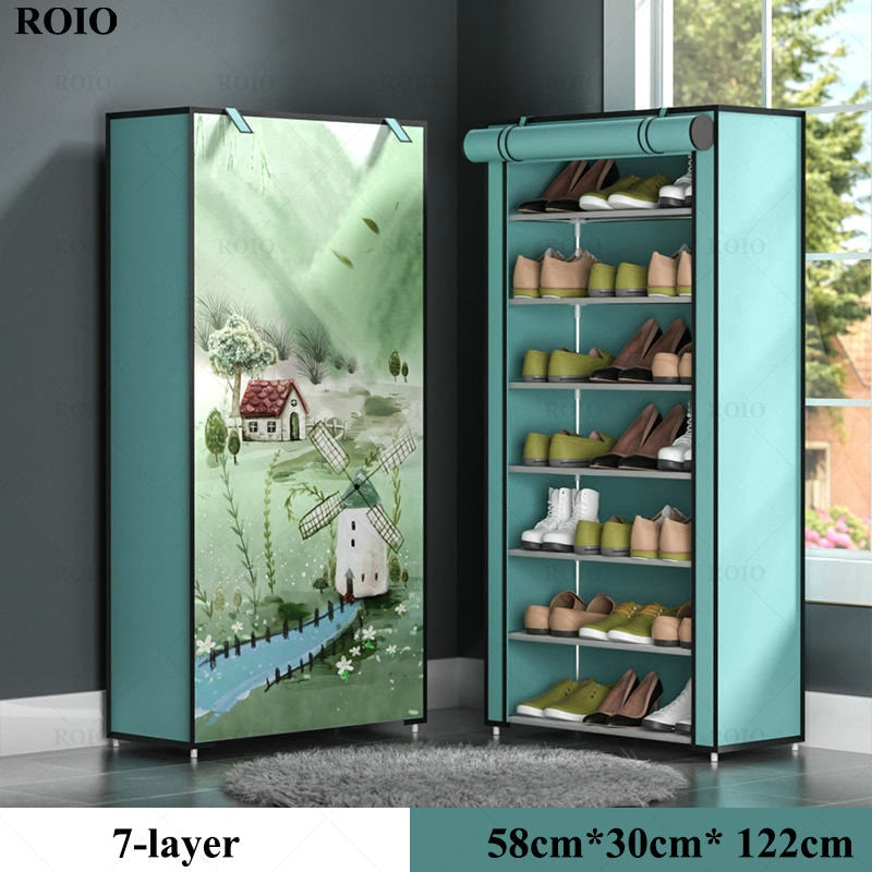 Multi-layer Shoe Cabinet DIY Assembled Dustproof Shelf Hallway Space Saving Storage Organizer Holder Home Furniture Shoe Rack - StorageandmoreStorage