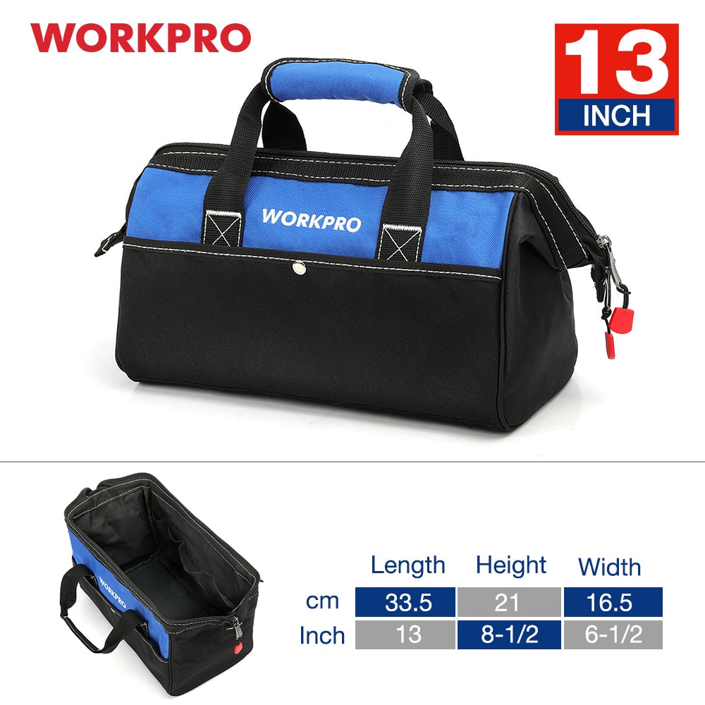 WORKPRO Tool HandBag Electrician Bag Tool Organizers Waterproof Tool Storage Bag - StorageandmoreStorage