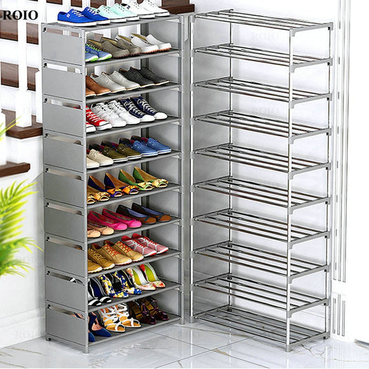 New Simple Shoe Rack Handrial Sturdy Removable Hallway Shoe Rack Space-saving Organizer Stand Holder Home Furniture Shoe Cabinet - StorageandmoreStorage