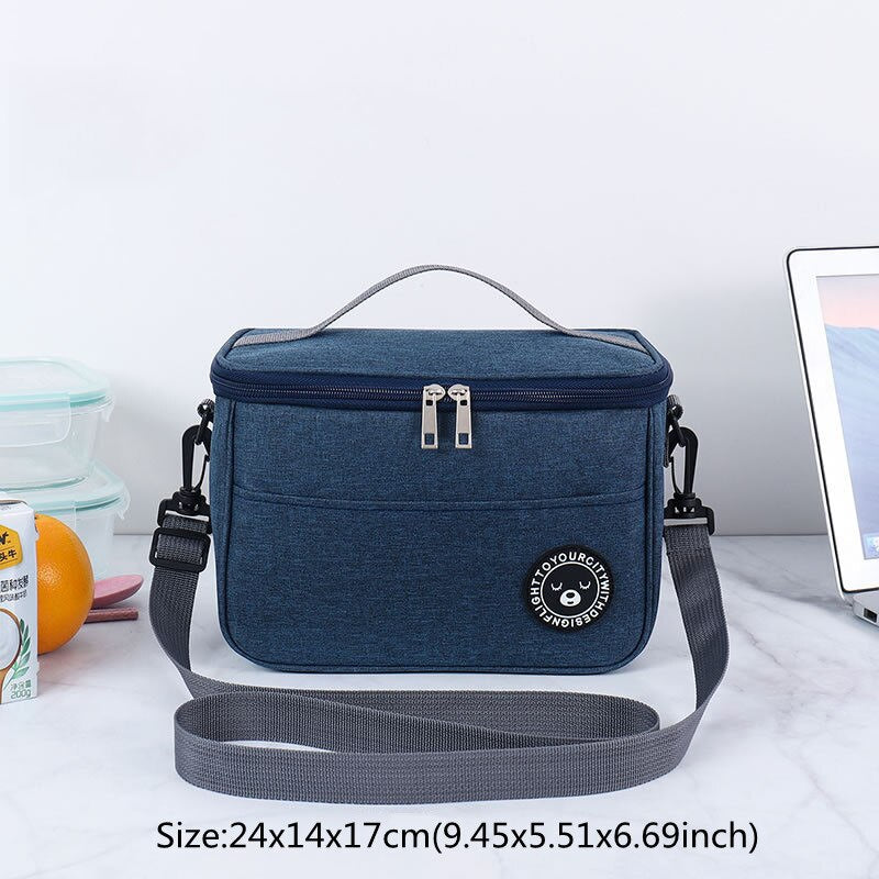 Simplicity Lunch Bag Women Office Luncheon Thermal Package Waterproof Child Outing Fruit Drink Snack Cooler Pouch Accessories - StorageandmoreStorage