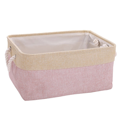 Cube Folding Storage Basket Foldable Linen Pet Toys Storage Box Organize Office Bedroom Closet Toys Laundry Basket - StorageandmoreStorage