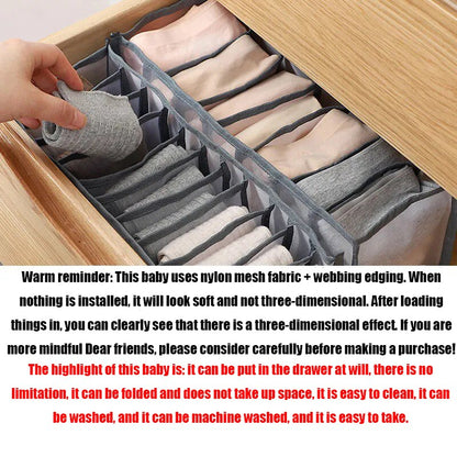 modern Underwear Storage Organizer  Clothe Separated Socks Shorts Bra Storage Boxs Dormitory Closet Organizer Drawer Washable - StorageandmoreStorage