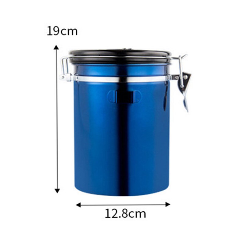 Stainless Steel Sealed Tank Storage Tank Moisture-proof Coffee Bean Milk Powder Jar Tea Pot Kitchen Grains Storage Box MSDL01 - StorageandmoreStorage