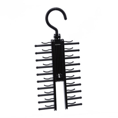 Multifuction Storage Rack Tie Belt Organizer Rotating Ties Hanger Holder Closet Organization Wardrobe Finishing Rack Space Saver - StorageandmoreStorage