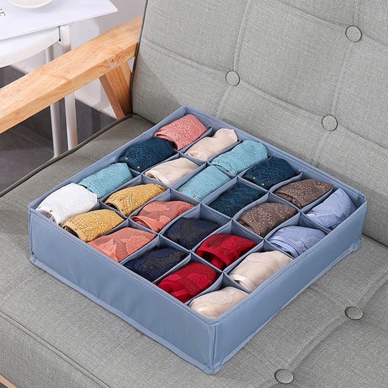 Underwear Organizer Foldable Home Cabinet Divider Storage Box Closet Organizer Drawer Socks Shorts Bra Storage Boxs - StorageandmoreStorage