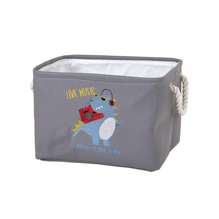 New Cube Large Folding Storage Box Cute Animal Laundry Hamper Blanket Clothes Toy Storage Baskets Bin For Kids Toys Organizers - StorageandmoreStorage