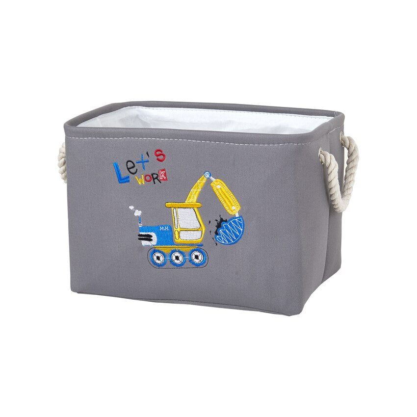 New Cube Large Folding Storage Box Cute Animal Laundry Hamper Blanket Clothes Toy Storage Baskets Bin For Kids Toys Organizers - StorageandmoreStorage