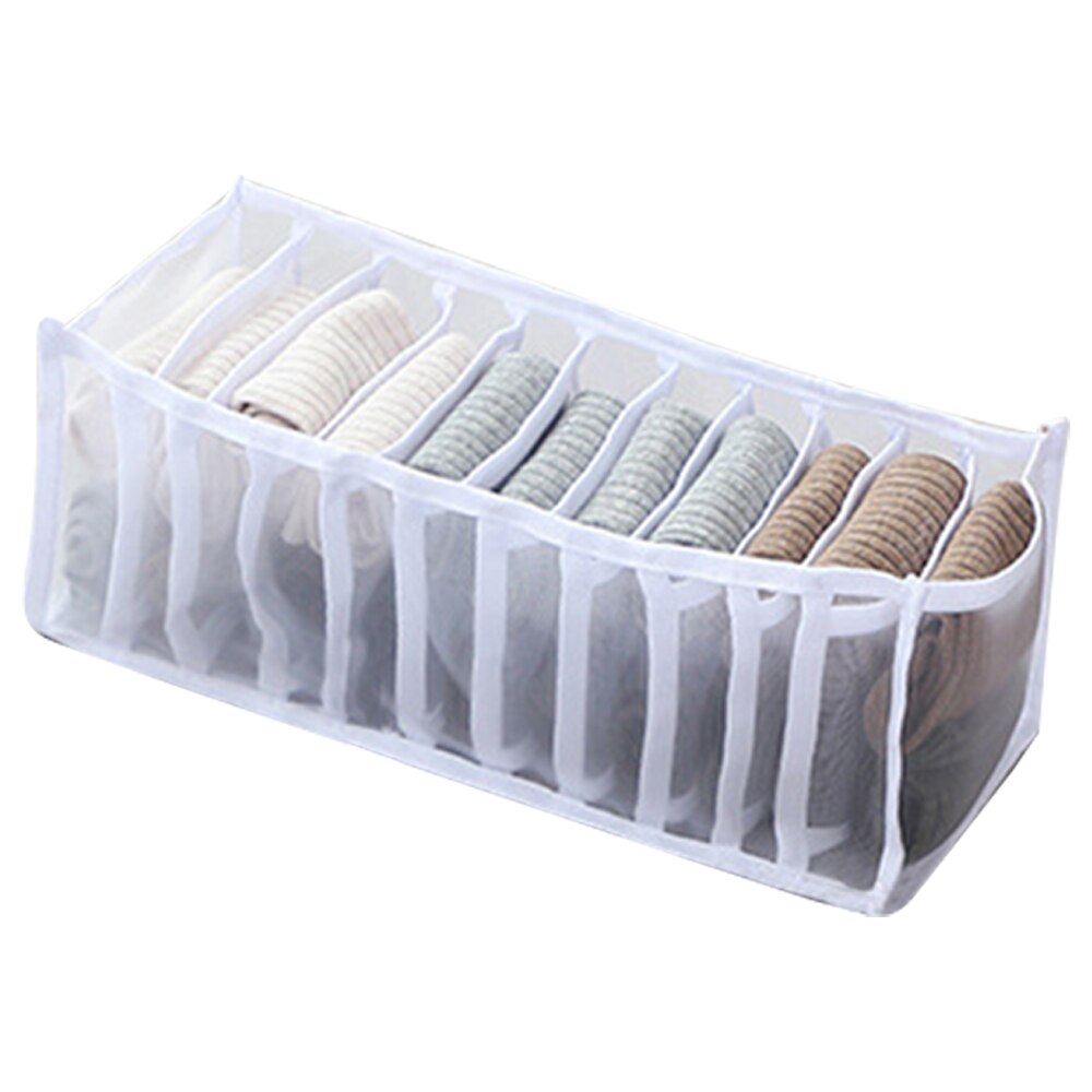 Dormitory closet organizer for socks home separated underwear storage box 11 grids bra organizer foldable drawer organizer - StorageandmoreStorage