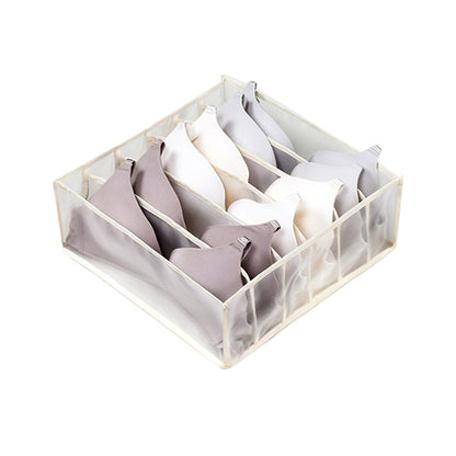 Dormitory closet organizer for socks home separated underwear storage box 11 grids bra organizer foldable drawer organizer - StorageandmoreStorage