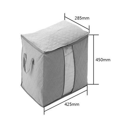 Partial Transparent Wardrobe Closet Organizer Foldable Sheets Quilt Clothing Storage Bag Underbed Pouch Box Case Dustproof - StorageandmoreStorage