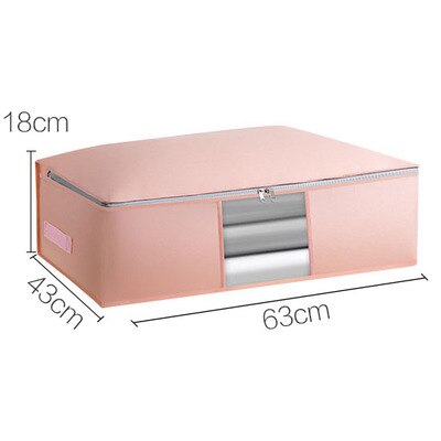 Portable Underbed Storage Boxes Household Clothes Storage Bags Folding Closet Organizer for Pillow Quilt Blanket - StorageandmoreStorage