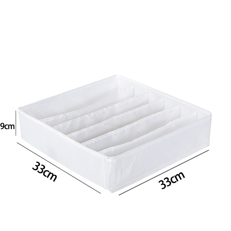 Underwear Organizer Foldable Home Cabinet Divider Storage Box Closet Organizer Drawer Socks Shorts Bra Storage Boxs - StorageandmoreStorage