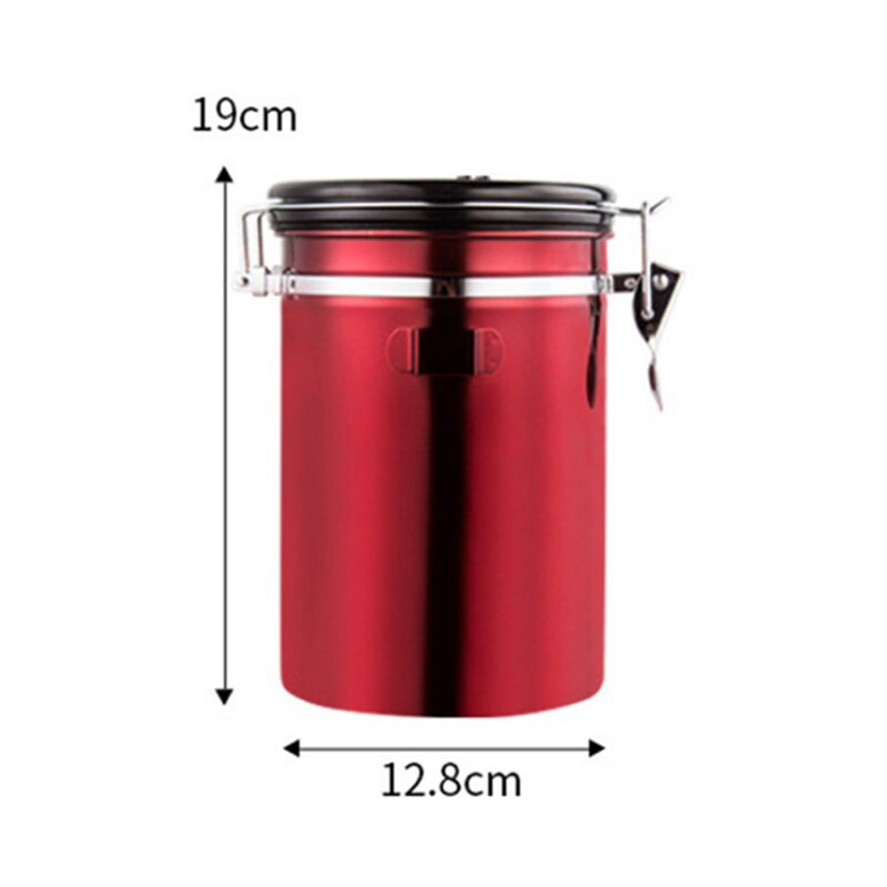 Stainless Steel Sealed Tank Storage Tank Moisture-proof Coffee Bean Milk Powder Jar Tea Pot Kitchen Grains Storage Box MSDL01 - StorageandmoreStorage