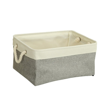 Cube Folding Storage Basket Foldable Linen Pet Toys Storage Box Organize Office Bedroom Closet Toys Laundry Basket - StorageandmoreStorage