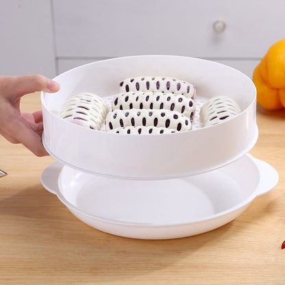 Practical Microwave Oven Special Steamer Eco-friendly PP Steamed Buns Steaming Utensils With Lid Durable Kitchen Tool 1/2 Layer - StorageandmoreStorage