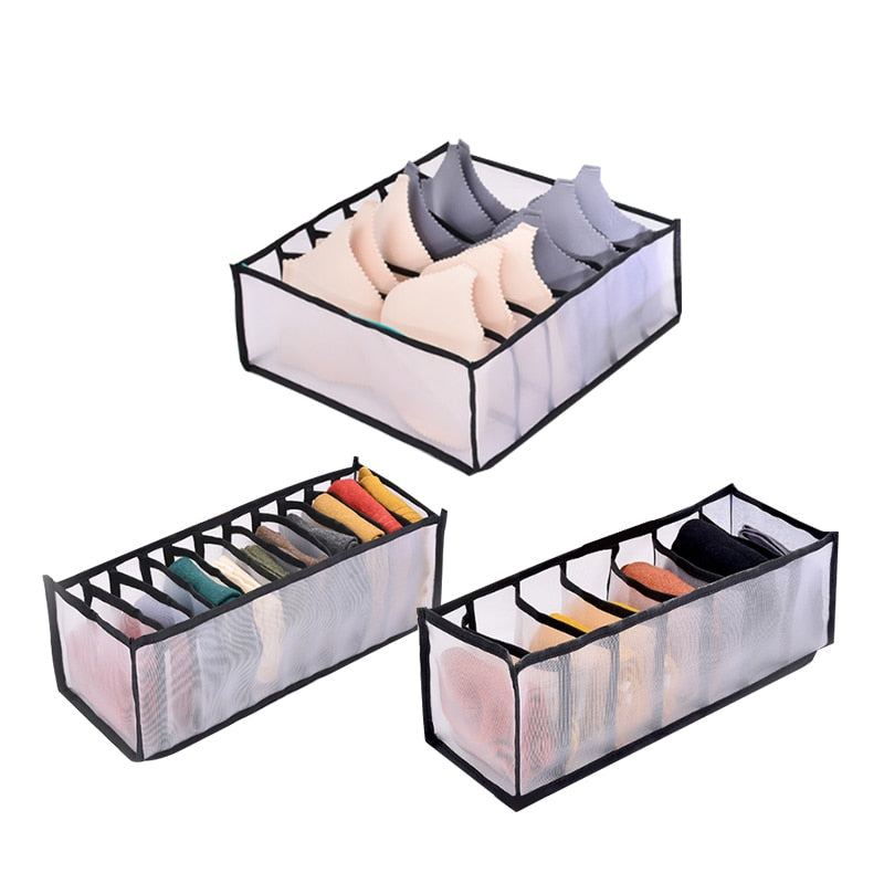 Underwear Bra Organizer Storage Box Drawer Closet Organizers Divider Boxes For Underwear Scarves Socks Bra - StorageandmoreStorage