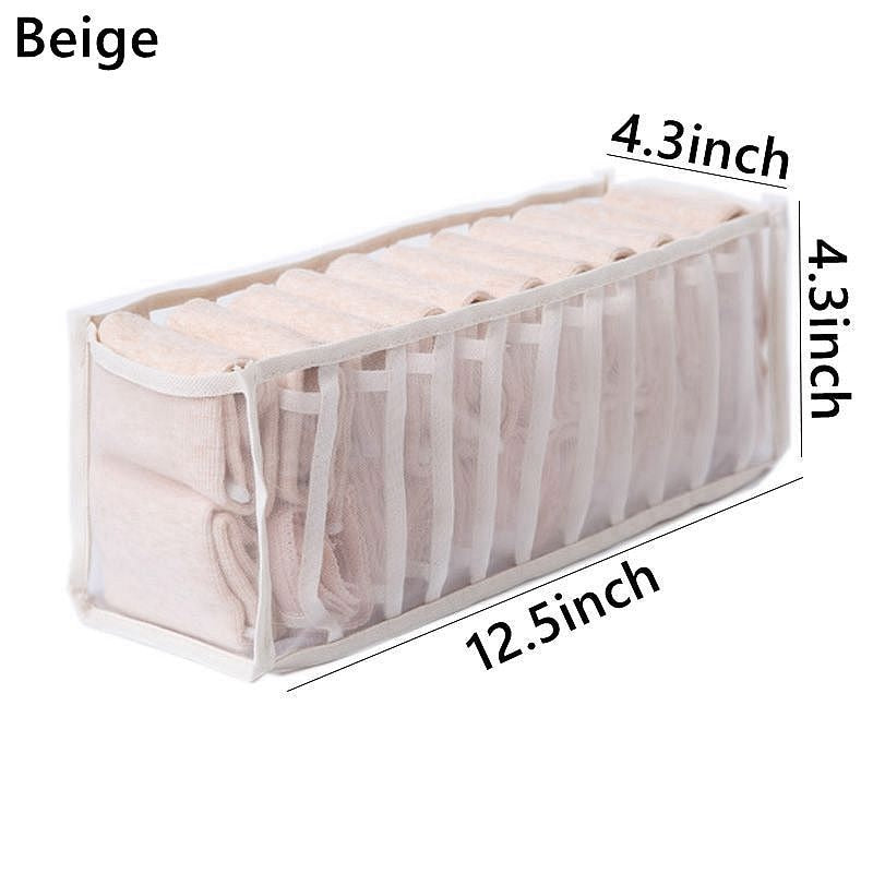 Underwear Organizer Foldable Home Cabinet Divider Storage Box Closet Organizer Drawer Socks Shorts Bra Storage Boxs - StorageandmoreStorage