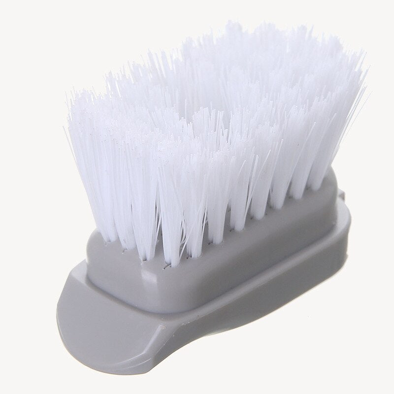 Dishwashing Device Kitchen Cleaning Brush 2 Brush Head 2 Sponge Automatic Plus Detergent Brush Long Handle Hydraulic Wash Pot - StorageandmoreStorage