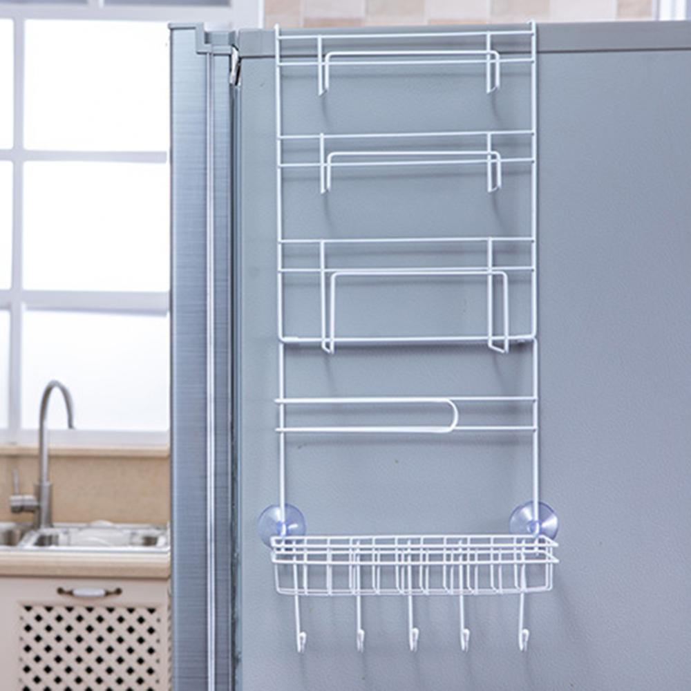 Over Door Multipurpose Fridge Wall Storage Rack Multi-layer Kitchen Shelf Towel Bottle Spice Holder Organizer Kitchen Gadgets - StorageandmoreStorage