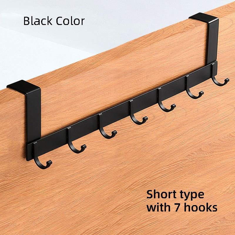 Hooks Over The Door Hook Home Bathroom Organizer Rack Clothes Coat Hat Towel Hanger New Bathroom Kitchen Accessories Holder - StorageandmoreStorage