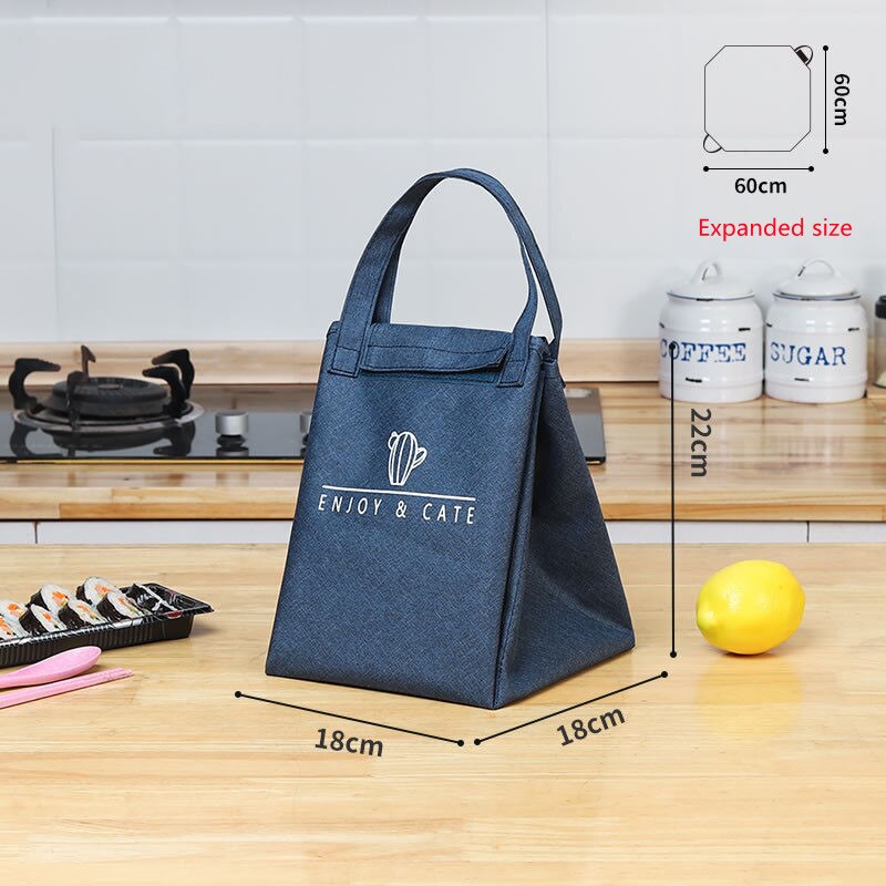 Simplicity Lunch Bag Women Office Luncheon Thermal Package Waterproof Child Outing Fruit Drink Snack Cooler Pouch Accessories - StorageandmoreStorage