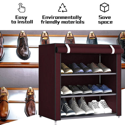 Multi-layer Simple Shoe Rack Entryway Space-saving Shoe Organizer Easy to Install Shoes Shelf Home Dorm Furniture Shoe Cabinet - StorageandmoreStorage