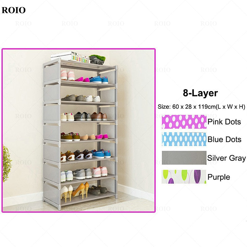 New Simple Shoe Rack Handrial Sturdy Removable Hallway Shoe Rack Space-saving Organizer Stand Holder Home Furniture Shoe Cabinet - StorageandmoreStorage