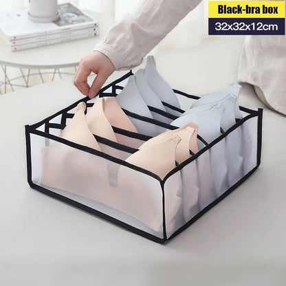 Underwear Storage Organizer for Clothes Separated Socks Shorts Bra Storage Boxs Dormitory Closet Organizer Drawer Washable - StorageandmoreStorage