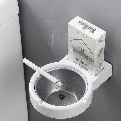 Hanging Cigarette Storage Rack Bathroom Wall Stainless Steel Ashtray Toilet Storage Cup Cigarette Tool Box - StorageandmoreStorage