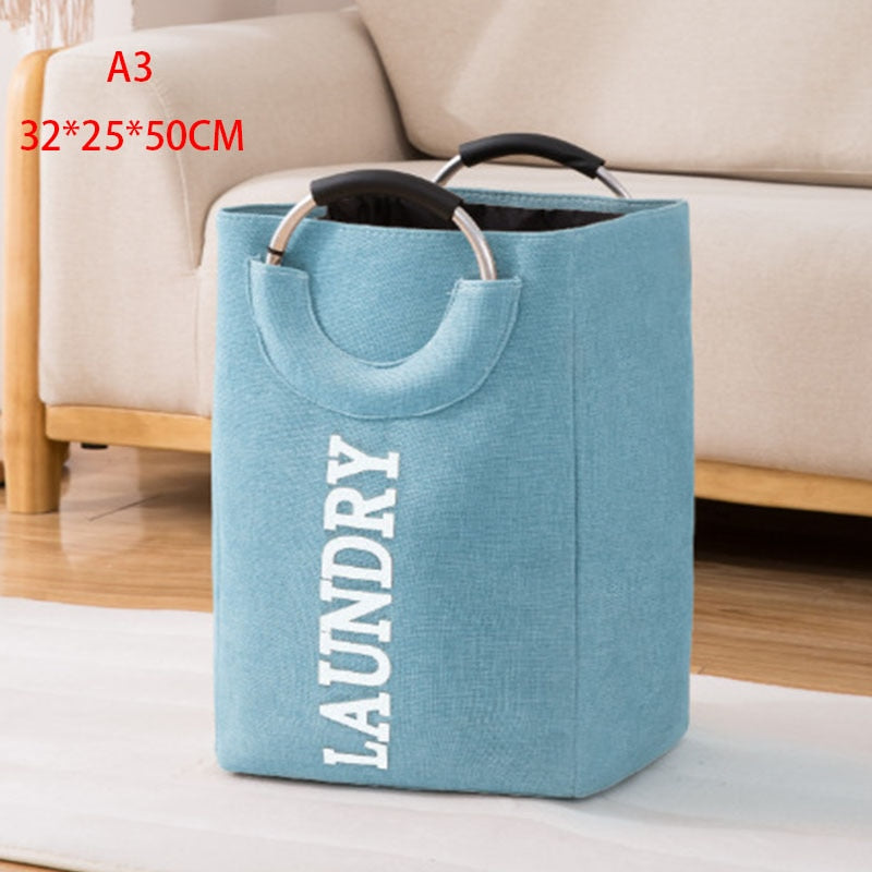 Folding Laundry Basket Portable Large Capacity Storage Dirty Clothes Bucket Toy Home Storage Box New 1PCS  Laundry Organizer - StorageandmoreStorage