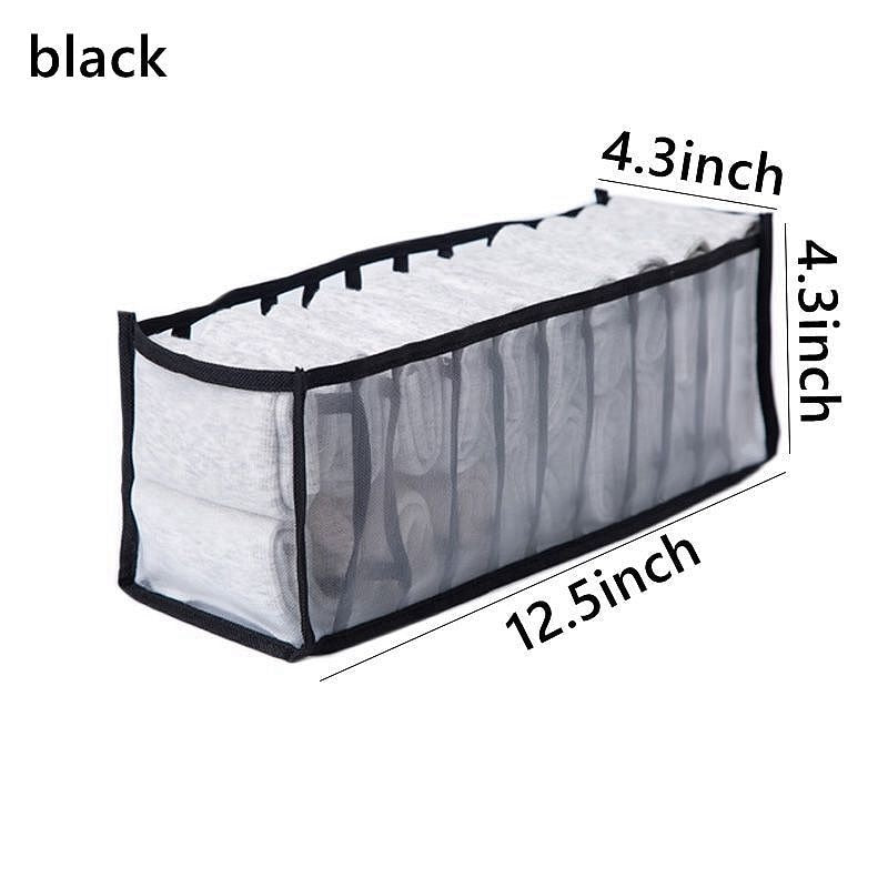 Underwear Organizer Foldable Home Cabinet Divider Storage Box Closet Organizer Drawer Socks Shorts Bra Storage Boxs - StorageandmoreStorage