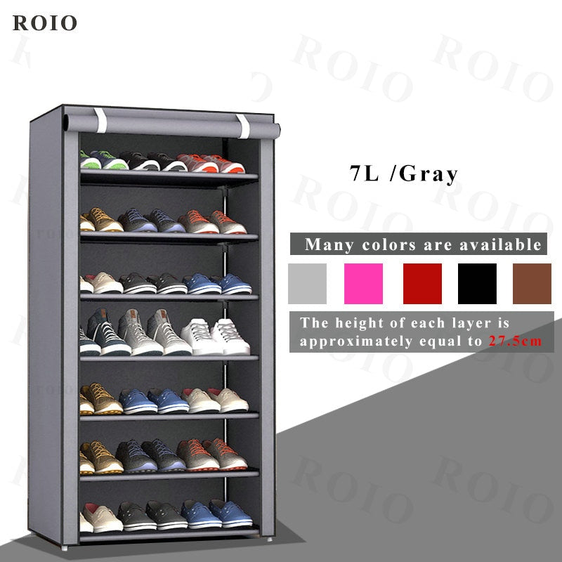 Multi-layer Simple Shoe Rack Entryway Space-saving Shoe Organizer Easy to Install Shoes Shelf Home Dorm Furniture Shoe Cabinet - StorageandmoreStorage