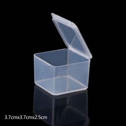 Top Selling Transparent Plastic Storage Box Clear Square Multipurpose Display Case Plastic Jewelry Storage Boxes Multiple Sizes - StorageandmoreStorage