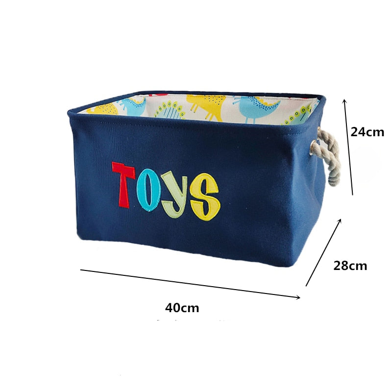 Cartoon Cars Printed Storage Basket For Toys Fabric Clothes Organizer Folding Large Laundry Basket For Dirty Clothes - StorageandmoreStorage