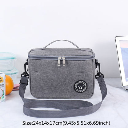 Simplicity Lunch Bag Women Office Luncheon Thermal Package Waterproof Child Outing Fruit Drink Snack Cooler Pouch Accessories - StorageandmoreStorage