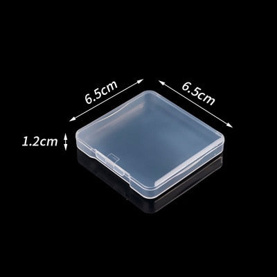 Top Selling Transparent Plastic Storage Box Clear Square Multipurpose Display Case Plastic Jewelry Storage Boxes Multiple Sizes - StorageandmoreStorage