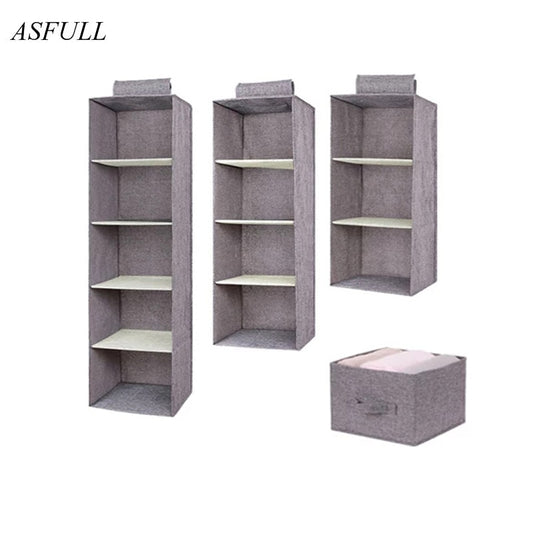 Creative Household Clothes Hanging Drawer Box Underwear Sorting Storage Wall Wardrobe Closet Organizer Shelves Organizadores - StorageandmoreStorage