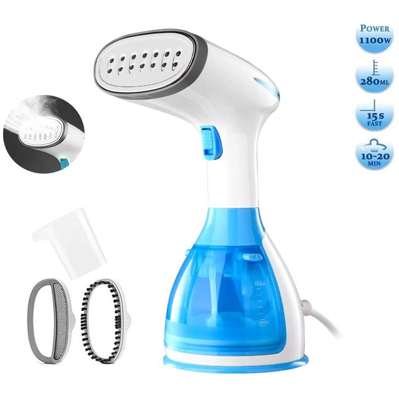 290ml Handheld Steamer 1500W Powerful Garment Steamer Portable 15 Seconds Fast-Heat Steam Iron Ironing Machine for Home Travel - StorageandmoreStorage