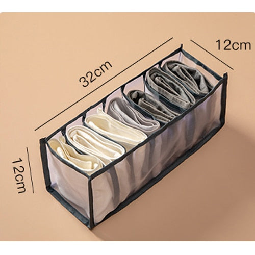 30 Grids Foldable Underwear Drawer Organizers Storage Dividers Closet Organizer Storage Box  for Clothes Bras Scarves Ties Socks - StorageandmoreStorage