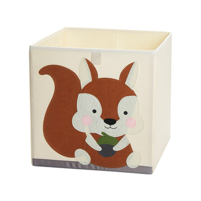 13 inch Foldable Embroidery Animal Cube Storage Box Oxford Fabric Kids Toys Organizers Bins Chest Organizer for Kids Nursery - StorageandmoreStorage