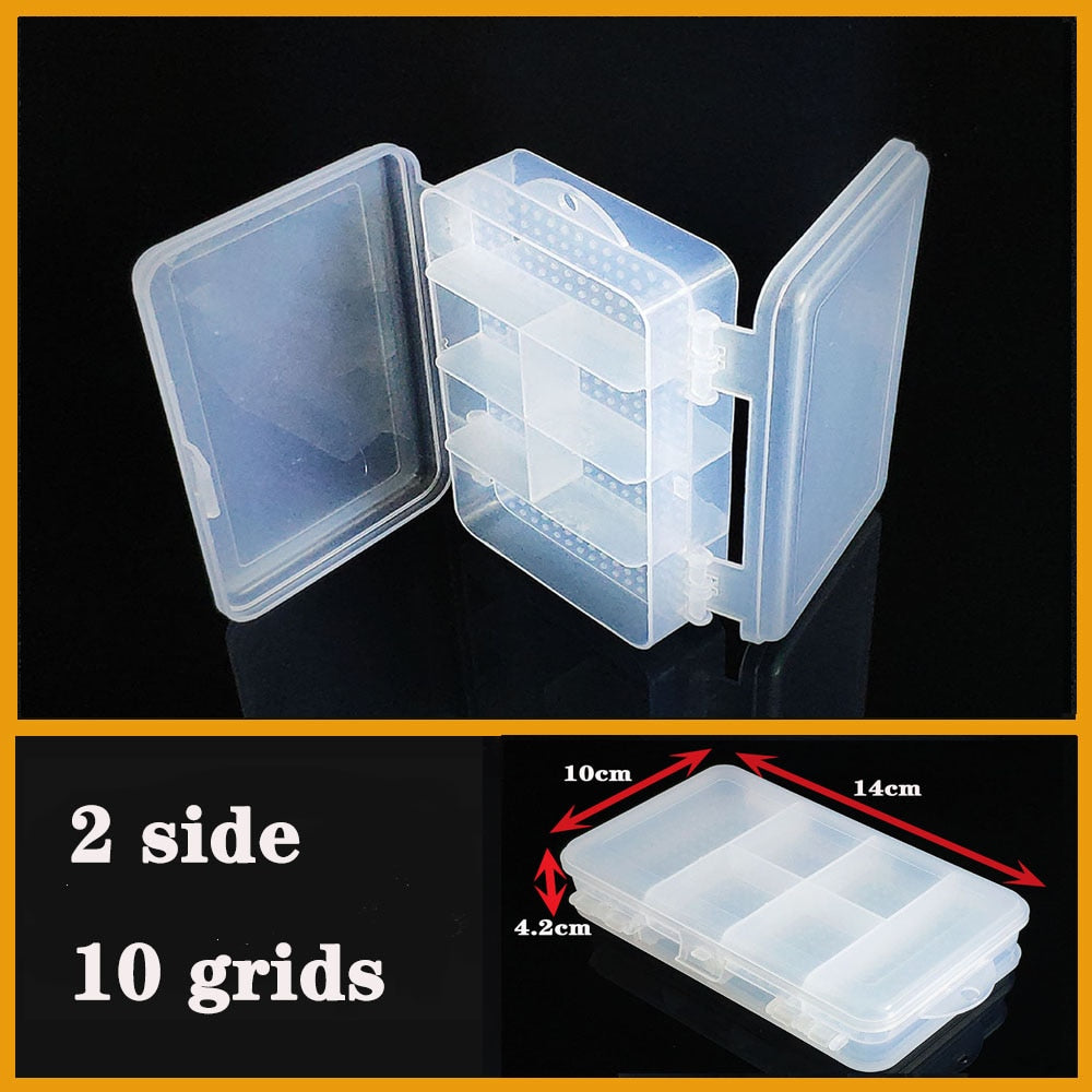 Plastic box Container Screw Holder Case Practical Compartment Jewelry Earring Display case plastic Organizer beads storage boxes - StorageandmoreStorage