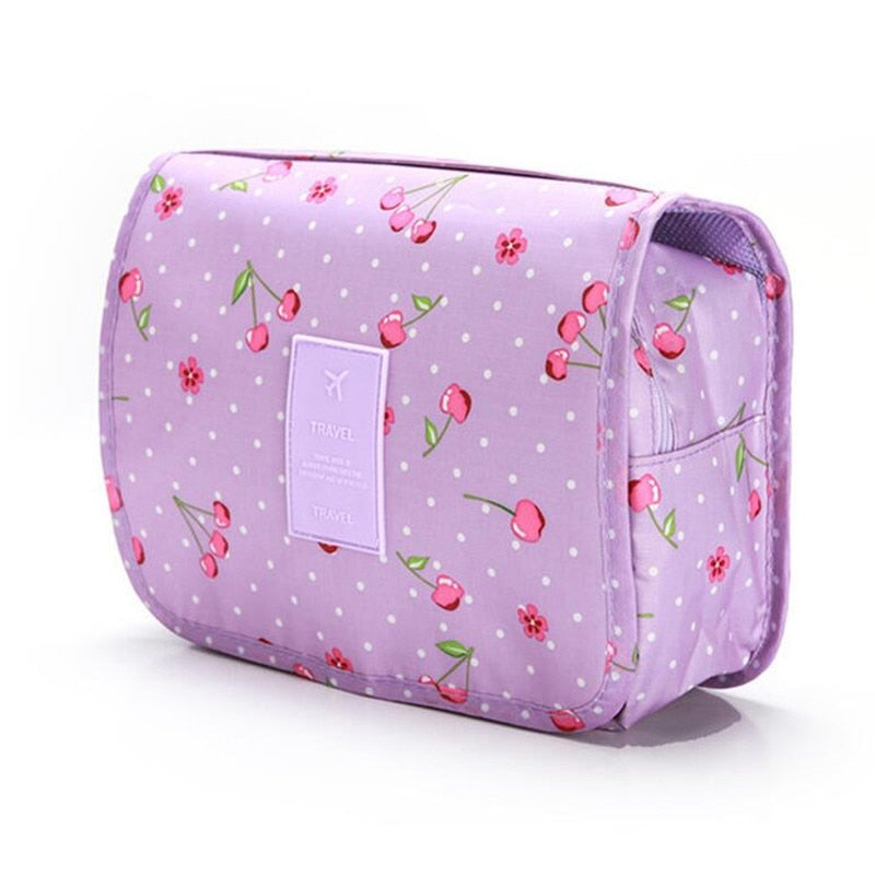 Travel Hook Cosmetic Bag Women Make Up Pouch Waterproof Toiletries Beauty Organizer Ladies Bathroom Neceser Makeup Storage Bag - StorageandmoreStorage