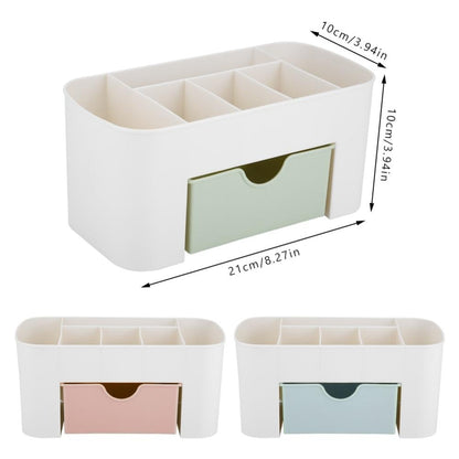 Double Layer Plastic Makeup Organizers Storage Box Cosmetic Drawers Jewelry Display Box Case Desktop Container Boxes Organizer - StorageandmoreStorage