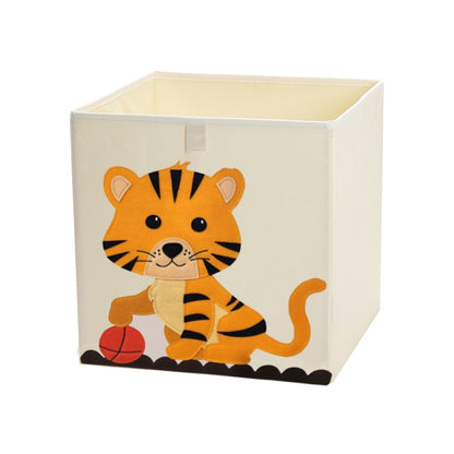 13 inch Foldable Embroidery Animal Cube Storage Box Oxford Fabric Kids Toys Organizers Bins Chest Organizer for Kids Nursery - StorageandmoreStorage