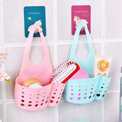 Kitchen Drain Basket Draining Rack Sink Sponge Holder Kitchen Bathroom Storage Shelf Sink Holder Drain Basket Storage Tools - StorageandmoreStorage