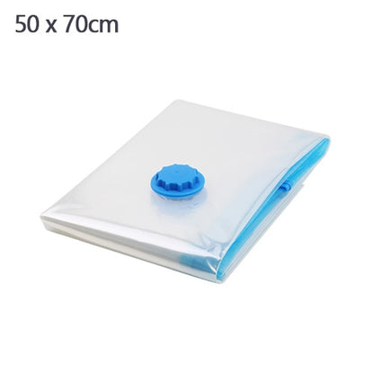 Vacuum Bag for Clothes Storage Bag With Valve Transparent Border Folding Compressed Organizer Travel Space Saving Seal Packet - StorageandmoreStorage