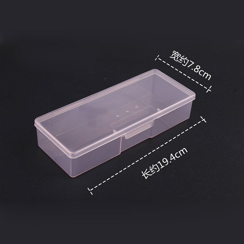 Transparent Nail Art Storage Box Jewelry Beads Gems False Tip Container Empty Nails Rhinestones Holder Case Organizer - StorageandmoreStorage