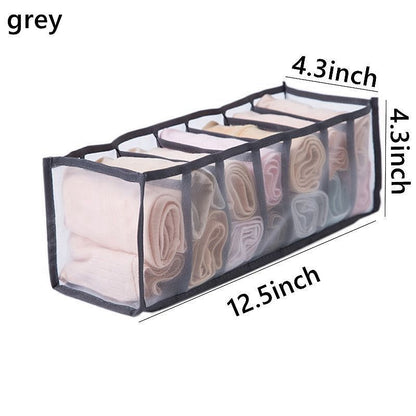 Underwear Organizer Foldable Home Cabinet Divider Storage Box Closet Organizer Drawer Socks Shorts Bra Storage Boxs - StorageandmoreStorage