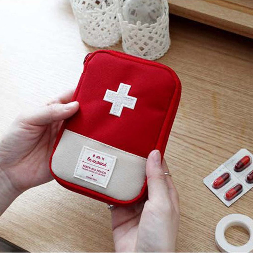 Cute Mini Portable Medicine Bag First Aid Kit Medical Emergency Kits Organizer Outdoor Household Medicine Pill Storage Bag - StorageandmoreStorage