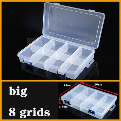 Plastic box Container Screw Holder Case Practical Compartment Jewelry Earring Display case plastic Organizer beads storage boxes - StorageandmoreStorage